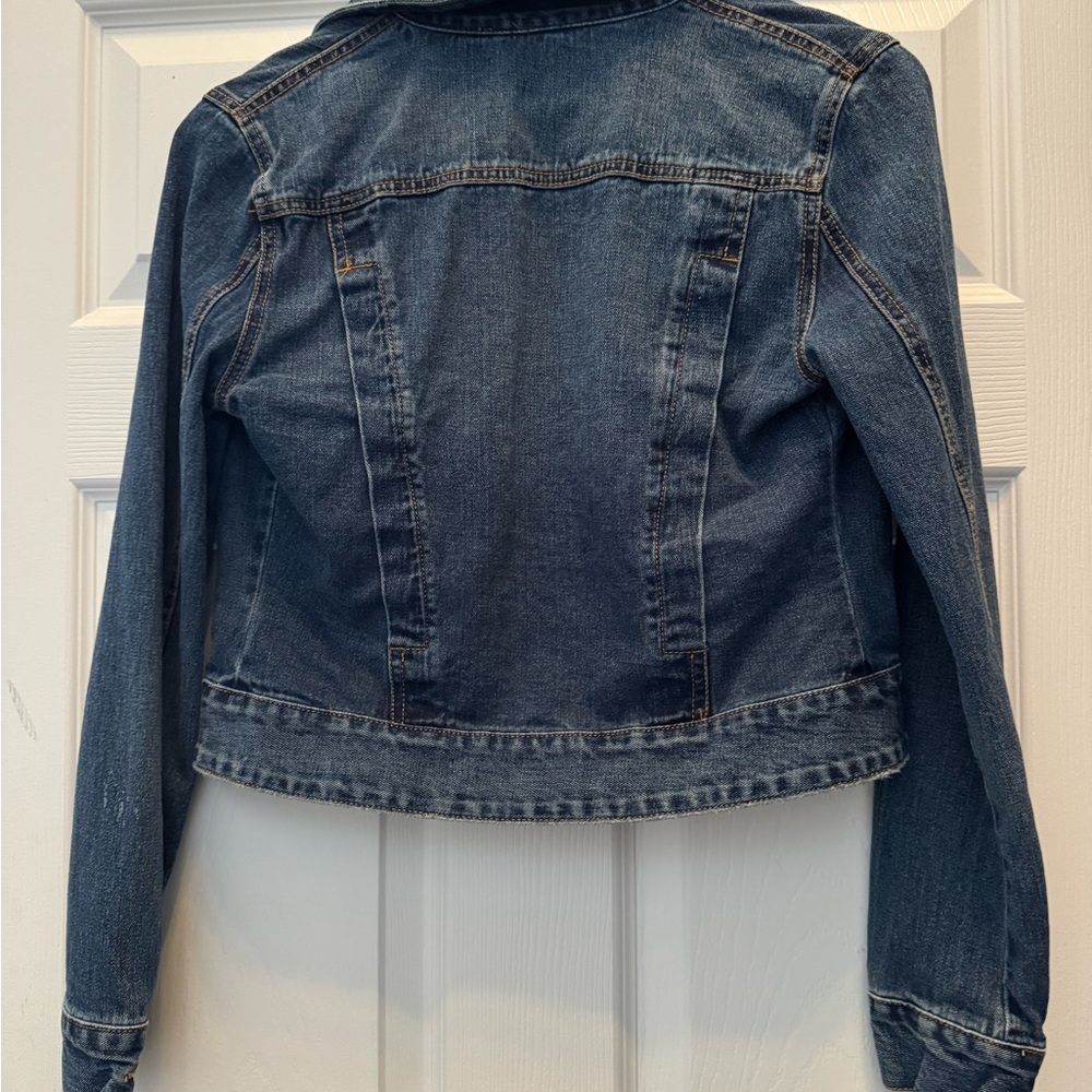 Free People Dark Blue Jean Jacket - Picture 2 of 3